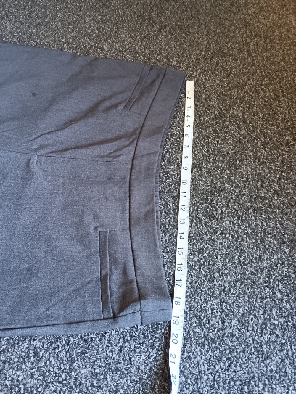 Womens XXL Business Casual Gray Straight Leg Career Wear Pants, Office, Time Tru - Picture 4 of 8